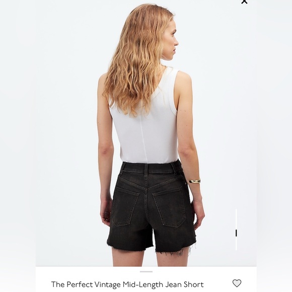 Madewell Perfect Vintage Mid Length Jean Short - Picture 2 of 6